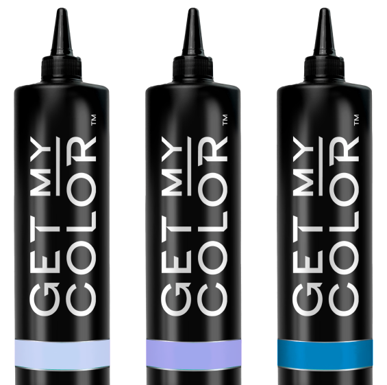 A bundle of three bottles of nail gel polish from Get My Color